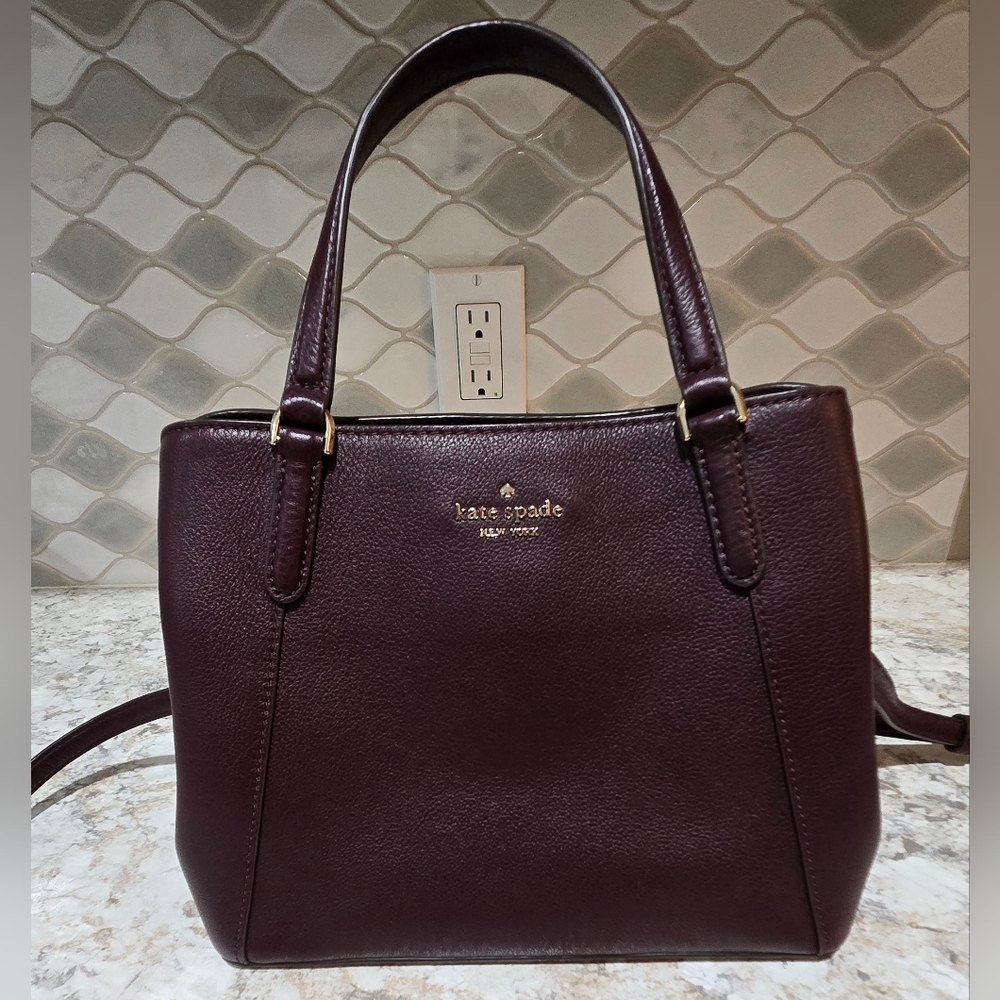 Kate Spade Burgundy Leather Satchel
